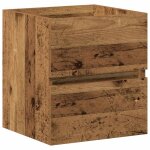 Vidaxl meuble sous lavabo avec tiroir bois ancien 41 x 38. 5 x 45 cm