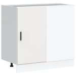 Vidaxl meuble sous vier  lyon  bois d'ingnierie blanc