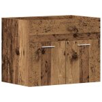 Vidaxl meuble sous - vasque de salle de bain en bois ancien 60 x 38, 5 x 46 cm bois d'ing�nierie