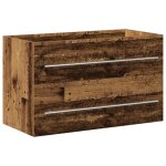 Vidaxl meuble sous - vasque de salle de bain en bois ancien 80 x 38, 5 x 48 cm bois d'ing�nierie