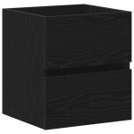 Vidaxl meuble sous - vasque de salle de bain en ch�ne noir 41 x 38, 5 x 45 cm bois d'ing�nierie