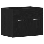 Vidaxl meuble sous - vasque de salle de bain en ch�ne noir 60 x 38, 5 x 46 cm bois d'ing�nierie