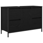 Vidaxl meuble sous - vasque avec tiroirs chêne noir 90x34, 5x60 cm Vidaxl meuble sous - vasque avec tiroirs chêne noir 90x34, 5x60 cm