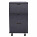 Vidaxl meuble � tiroirs 33x45x60 cm noir