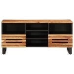 Vidaxl meuble tv 100x34x46 cm bois d'acacia massif Vidaxl meuble tv 100x34x46 cm bois d'acacia massif