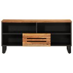 Vidaxl meuble tv 100x34x46 cm bois d'acacia massif