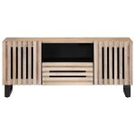 Vidaxl meuble tv 100x34x46 cm bois massif de manguier