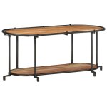 Vidaxl meuble tv 100x42x40 cm bois d'acacia massif