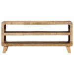 Vidaxl meuble tv 105x46x32 cm bois massif de manguier brut