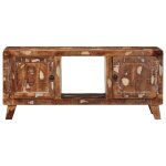 Vidaxl meuble tv 105x46x32 cm bois massif de rcupration