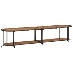 Vidaxl meuble tv 200x42x40 cm bois d'acacia massif