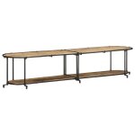 Vidaxl meuble tv 200x42x40 cm bois massif de manguier brut