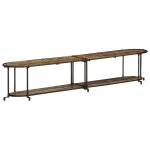 Vidaxl meuble tv 200x42x40 cm bois massif de rcupration