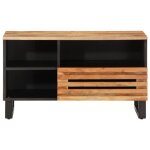 Vidaxl meuble tv 80x34x46 cm bois d'acacia massif Vidaxl meuble tv 80x34x46 cm bois d'acacia massif