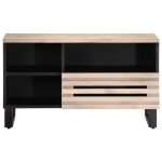 Vidaxl meuble tv 80x34x46 cm bois massif de manguier