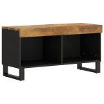 Vidaxl meuble tv 85x33x43, 5 cm bois massif de manguier