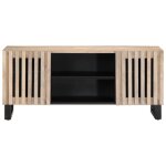 Vidaxl meuble tv blanc 105x34x46 cm bois massif de manguier Vidaxl meuble tv blanc 105x34x46 cm bois massif de manguier