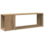 Vidaxl meuble tv chne artisanal 100x24x32 cm bois d'ingnierie