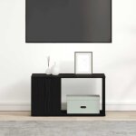 Vidaxl meuble tv chne noir 60x24x32 cm bois d'ingnierie