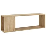 Vidaxl meuble tv ch�ne sonoma 100x24x32 cm bois d'ing�nierie