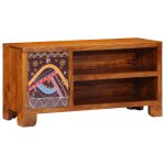 Vidaxl meuble tv multicolore 90x30x45 bois massif d'acacia