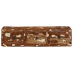 Vidaxl meuble tv mural 100x32x25 cm bois massif de récupération Vidaxl meuble tv mural 100x32x25 cm bois massif de récupération