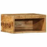 Vidaxl meubles tv muraux 2 pcs bois de manguier massif brut