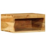 Vidaxl meubles tv muraux 2 pcs bois massif d'acacia
