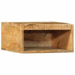 Vidaxl meuble tv mural 40x30x19 cm bois massif de manguier brut