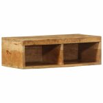 Vidaxl meuble tv mural 60x30x19 cm bois massif de manguier brut