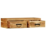 Vidaxl meuble tv mural 80x30x19 cm bois massif d'acacia Vidaxl meuble tv mural 80x30x19 cm bois massif d'acacia