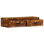 Vidaxl meuble tv mural 80x30x19 cm bois massif de rcupration