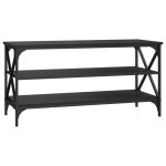 Vidaxl meuble tv noir 100x40x50 cm bois d'ingnierie