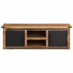 Vidaxl meuble tv avec portes 105x35x36 cm bois massif de manguier