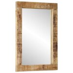 Vidaxl miroir 70x50 cm bois de manguier massif et verre Vidaxl miroir 70x50 cm bois de manguier massif et verre