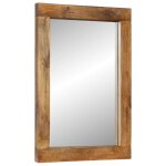 Vidaxl miroir 70x50 cm bois de manguier massif et verre Vidaxl miroir 70x50 cm bois de manguier massif et verre