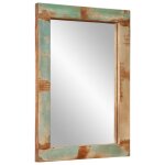 Vidaxl miroir 70x50 cm bois massif de rcupration et verre