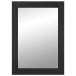 Vidaxl miroir de bain noir 50x70x2, 5 cm bois d'ing�nierie et laiton