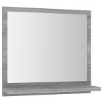 Vidaxl miroir de bain sonoma gris 40x10, 5x37 cm bois d'ingnierie
