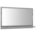 Vidaxl miroir de bain sonoma gris 60x10, 5x37 cm bois d'ingnierie