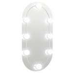 Vidaxl miroir avec �clairage led 60x30 cm verre ovale
