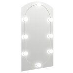 Vidaxl miroir avec �clairage led 90x45 cm verre arche