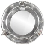 Vidaxl miroir en forme de hublot mural Ø23 cm aluminium et verre Vidaxl miroir en forme de hublot mural Ø23 cm aluminium et verre