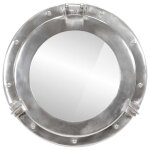 Vidaxl miroir en forme de hublot mural 38 cmaluminium et verre