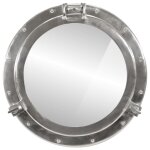 Vidaxl miroir en forme de hublot mural Ø50 cm aluminium et verre Vidaxl miroir en forme de hublot mural Ø50 cm aluminium et verre