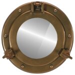 Vidaxl miroir en forme de porthole mural �23 cm�aluminium et verre