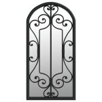Vidaxl miroir de jardin noir 70x30 cm fer pour utilisation ext�rieure