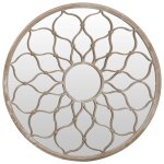 Vidaxl miroir de jardin sable 60x3 cm fer rond utilisation extérieure Vidaxl miroir de jardin sable 60x3 cm fer rond utilisation extérieure