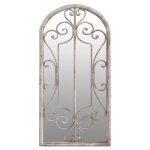 Vidaxl miroir de jardin sable 70x30 cm fer pour utilisation extérieure Vidaxl miroir de jardin sable 70x30 cm fer pour utilisation extérieure