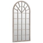 Vidaxl miroir de jardin sable 90x45 cm fer pour utilisation ext�rieure
